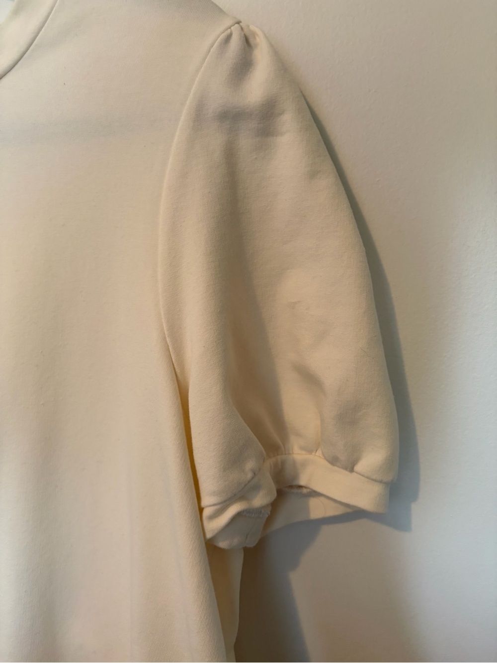 ROSAÉ Paris Cotton Classic Cream Puff Sleeve Top 40/ 8 - Picture 10 of 14